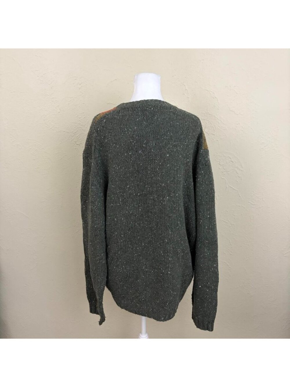 90s argyle preppy wool sweater - Picture 4 of 8